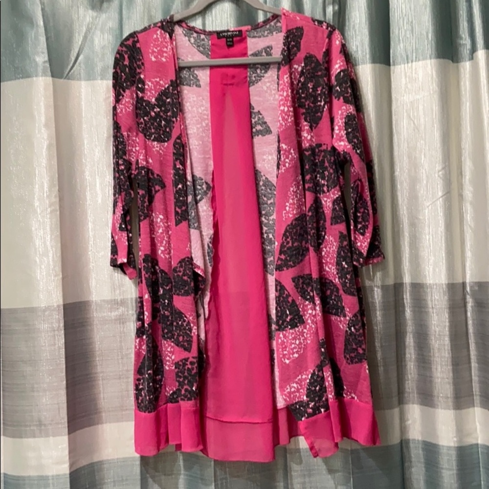 Lane Bryant Cardigan with Sheer Panel
